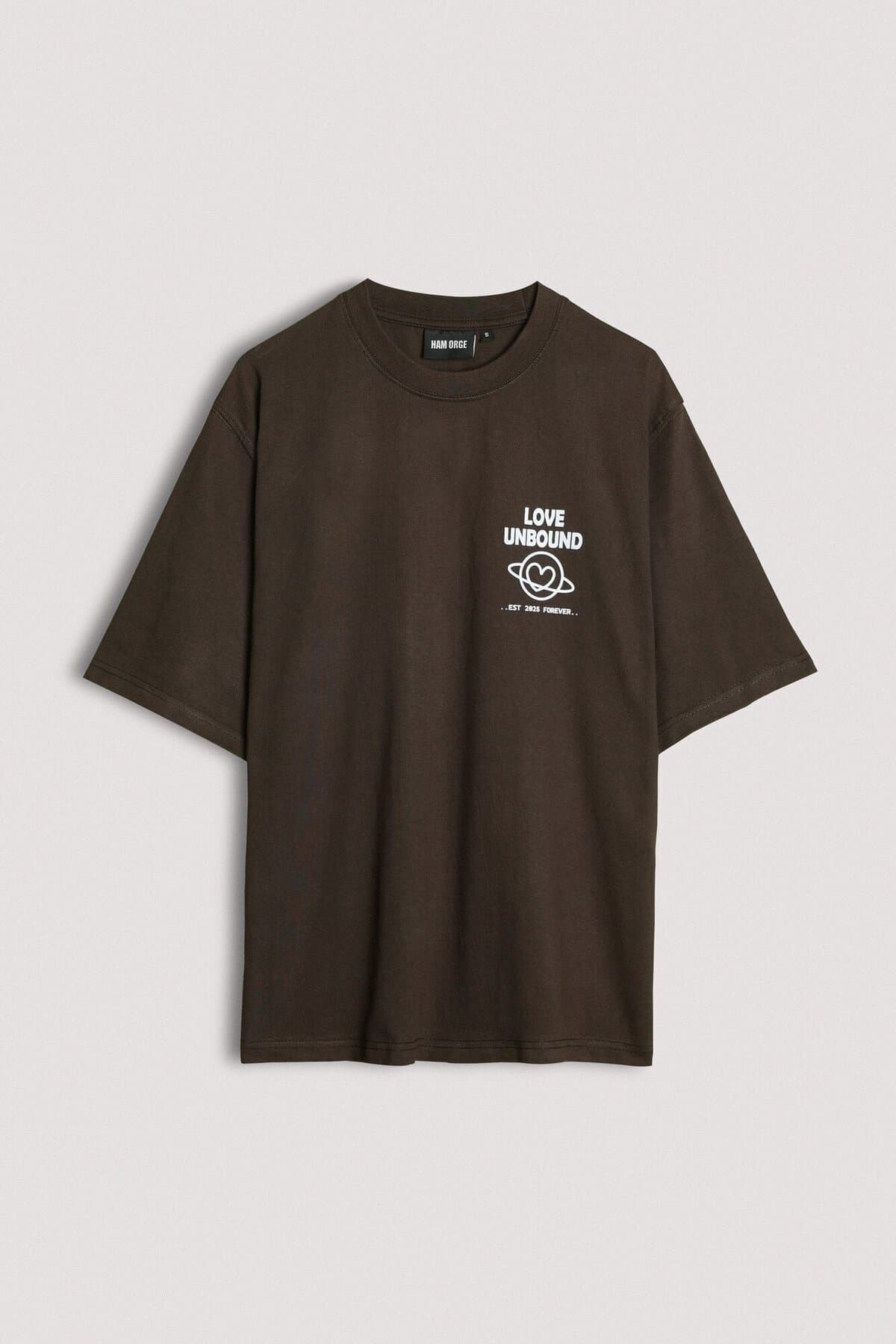 LOVE UNBOUND BROWN TEE